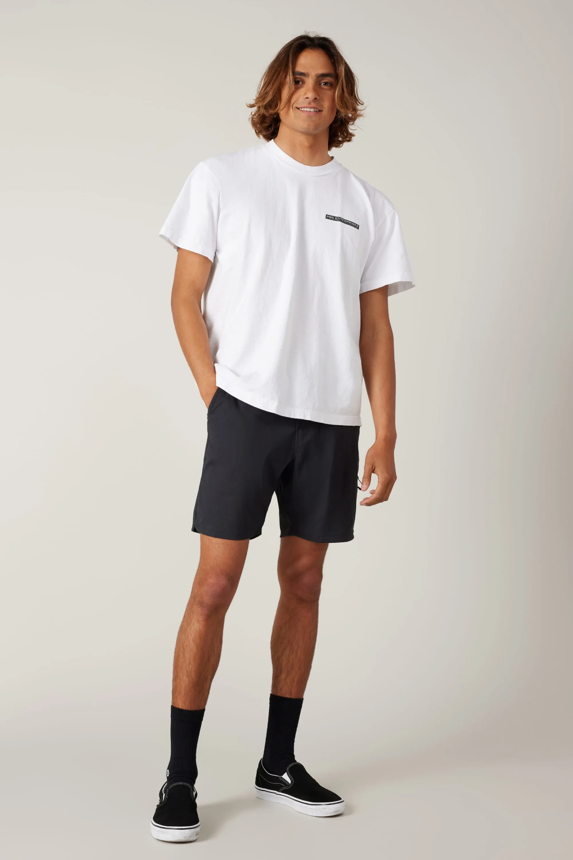 686 EVERYWHERE FEATHERLIGHT CHINO SHORT - Black