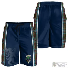 Anderson Tartan Men's Shorts with Family Crest and Lion Rampant Vibes Sport Style