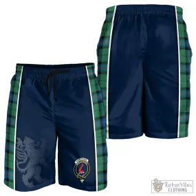 Armstrong Ancient Tartan Men's Shorts with Family Crest and Lion Rampant Vibes Sport Style