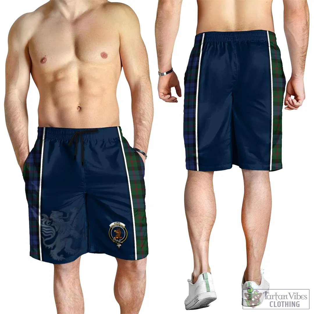 Baird Tartan Men's Shorts with Family Crest and Lion Rampant Vibes Sport Style