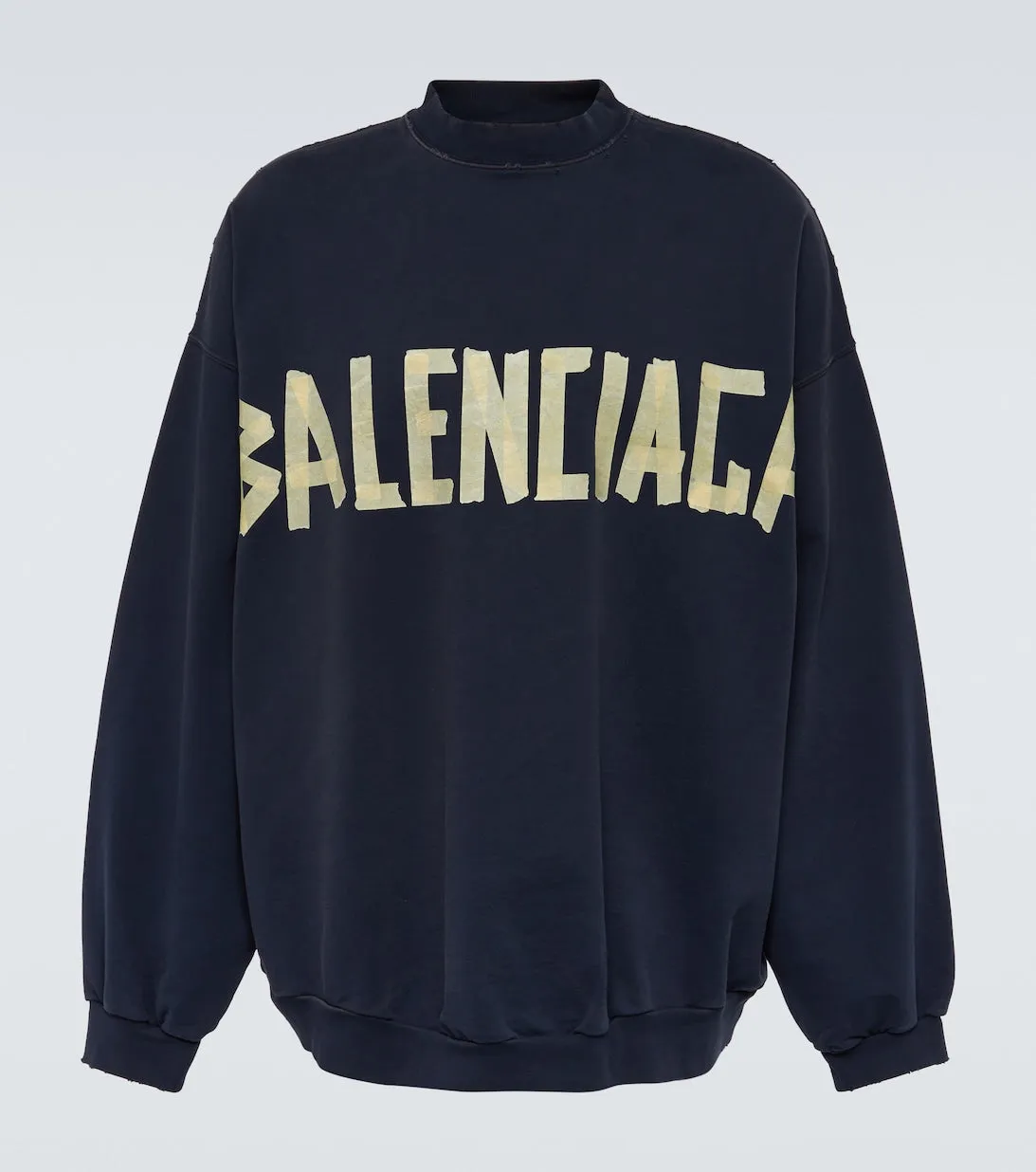 Balenciaga cotton sweatshirt, blue