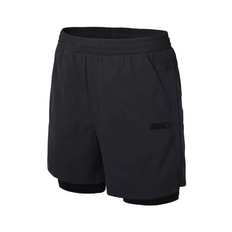 Barrel Men Essential Half Leggings Shorts-BLACK