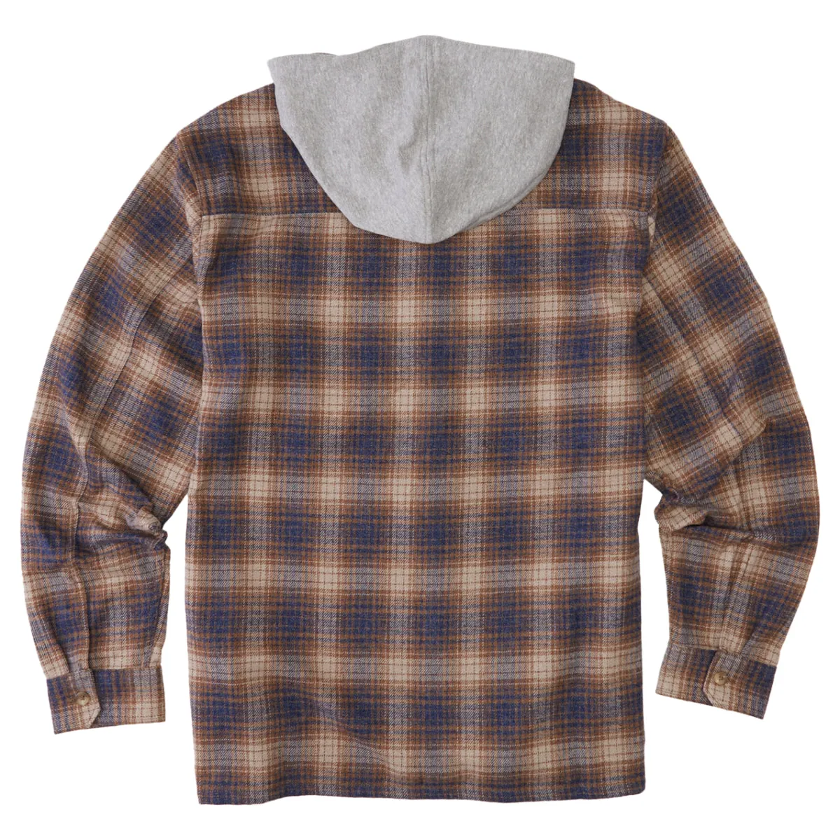 Billabong Baja Hooded Long Sleeve Button-Up Flannel Shirt