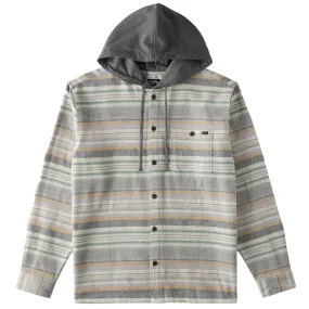 Billabong Baja Hooded Long Sleeve Button-Up Flannel Shirt