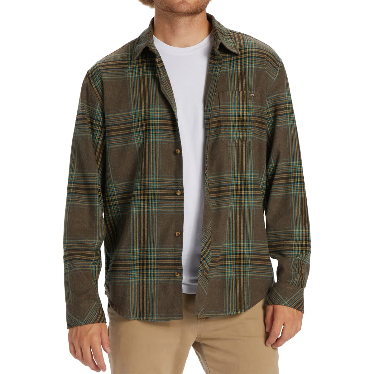 Billabong Coastline Long Sleeve Button-Up Flannel Shirt