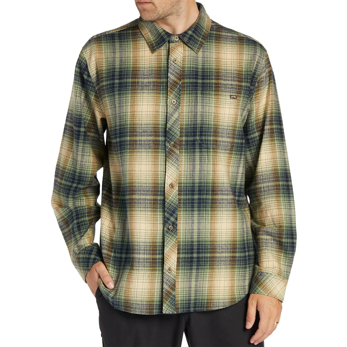 Billabong Coastline Long Sleeve Button-Up Flannel Shirt