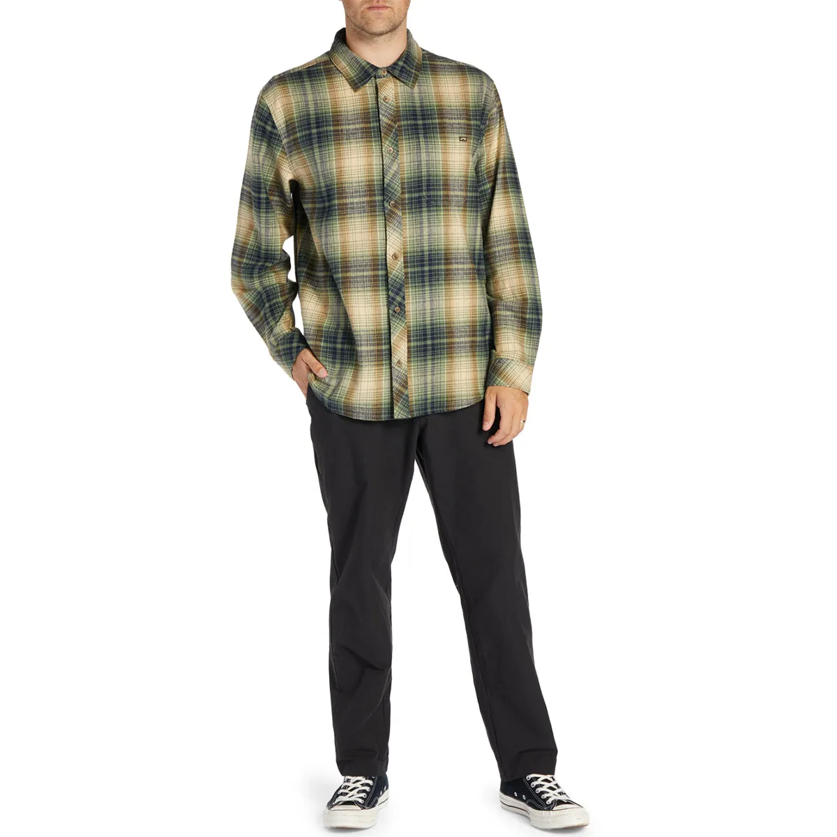 Billabong Coastline Long Sleeve Button-Up Flannel Shirt