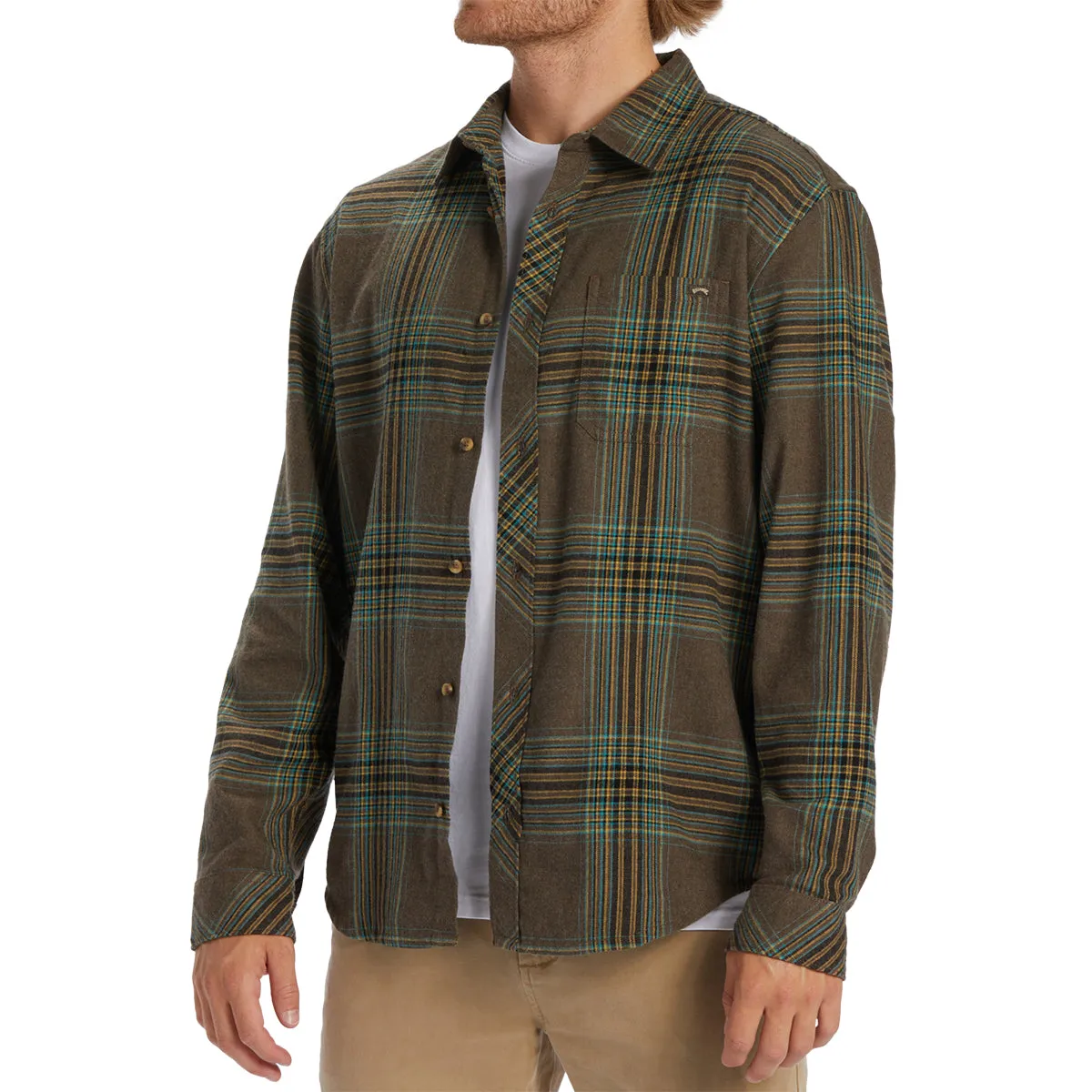 Billabong Coastline Long Sleeve Button-Up Flannel Shirt