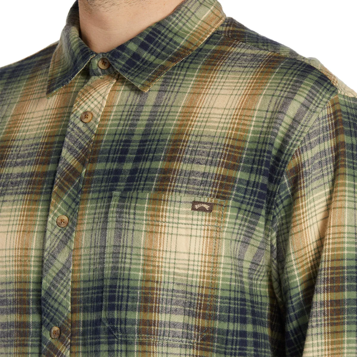 Billabong Coastline Long Sleeve Button-Up Flannel Shirt