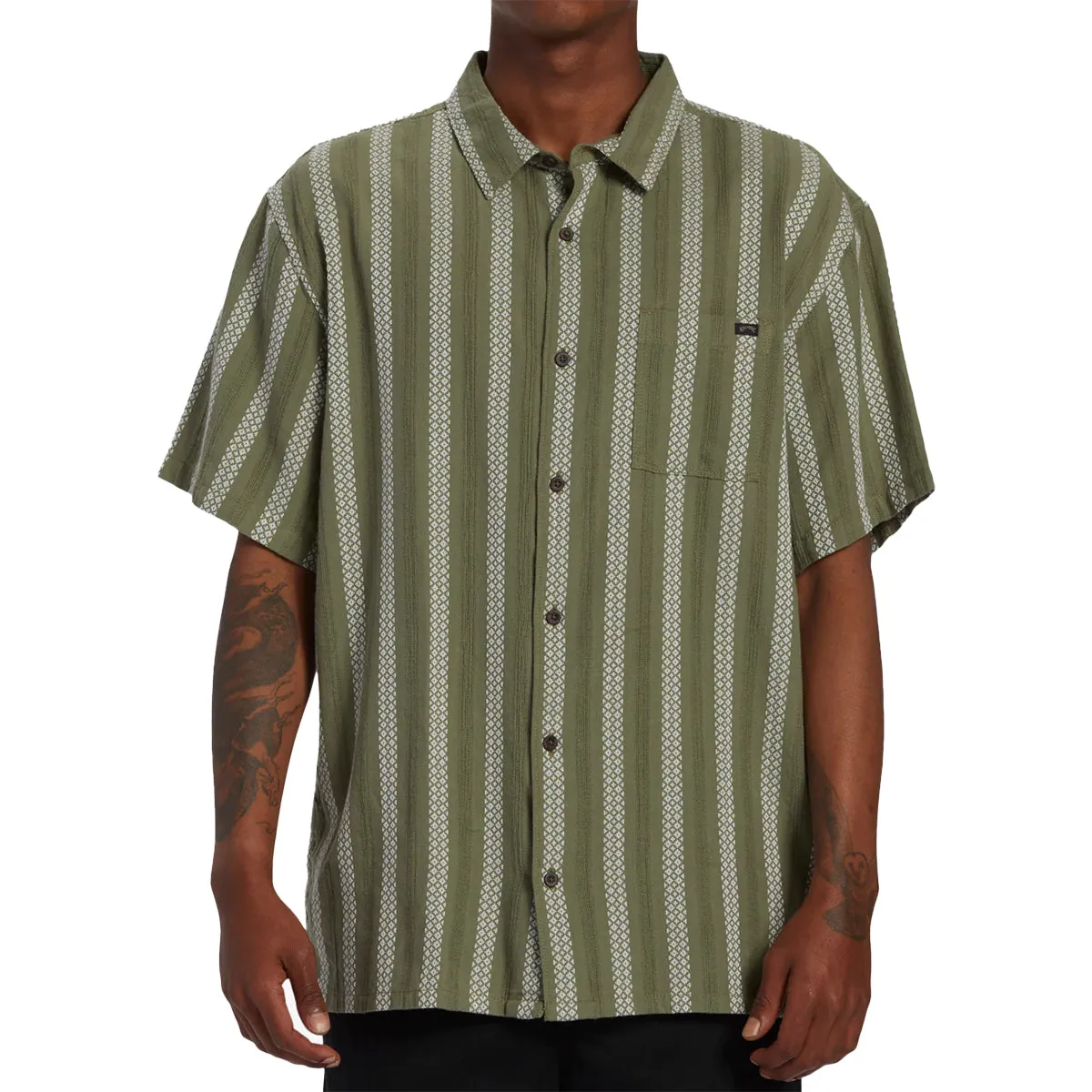 Billabong Sundays Jacquard Short Sleeve Button-Up Shirt