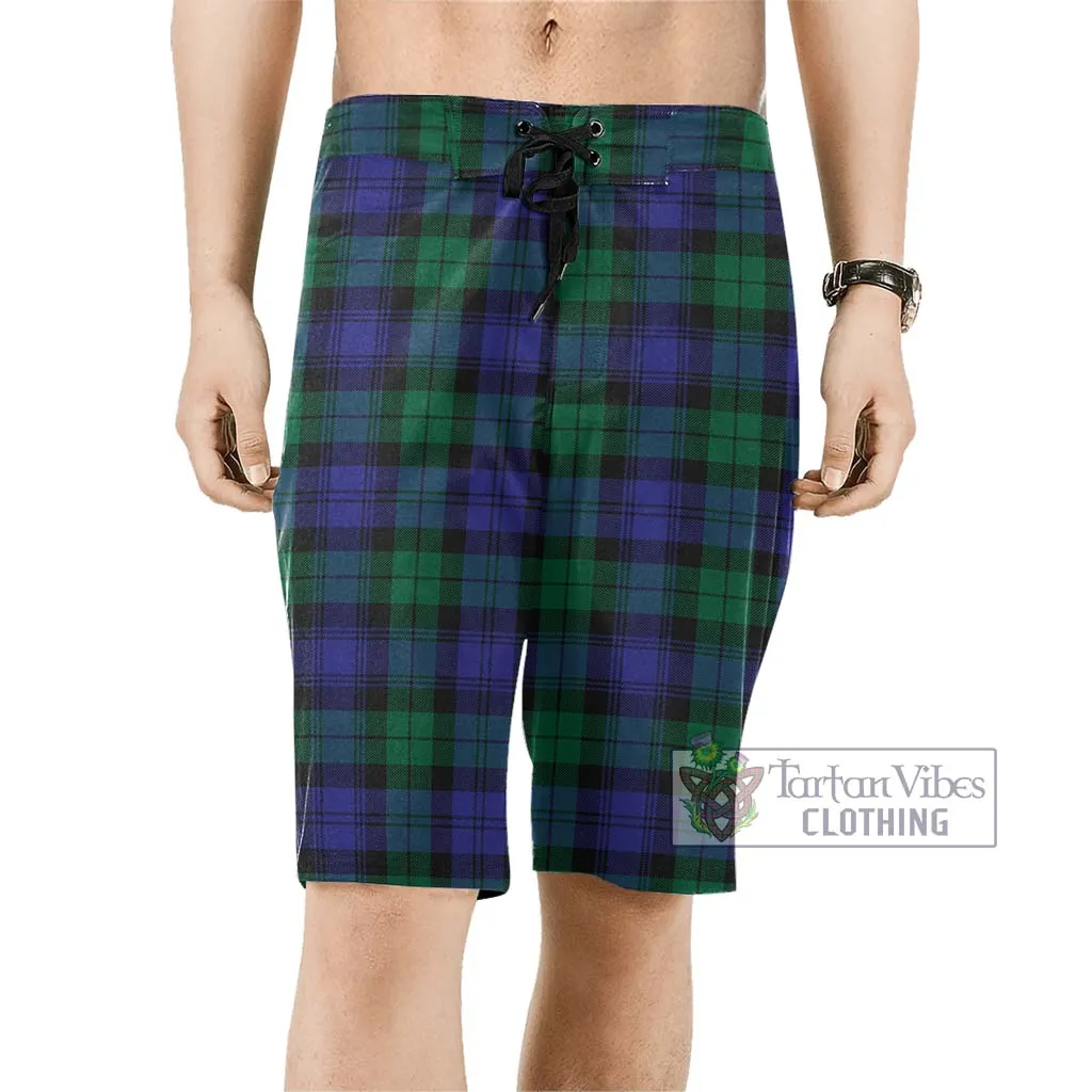 Black Watch Modern Tartan Men's Board Shorts