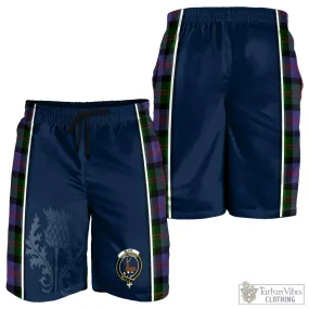 Blair Modern Tartan Men's Shorts with Family Crest and Scottish Thistle Vibes Sport Style