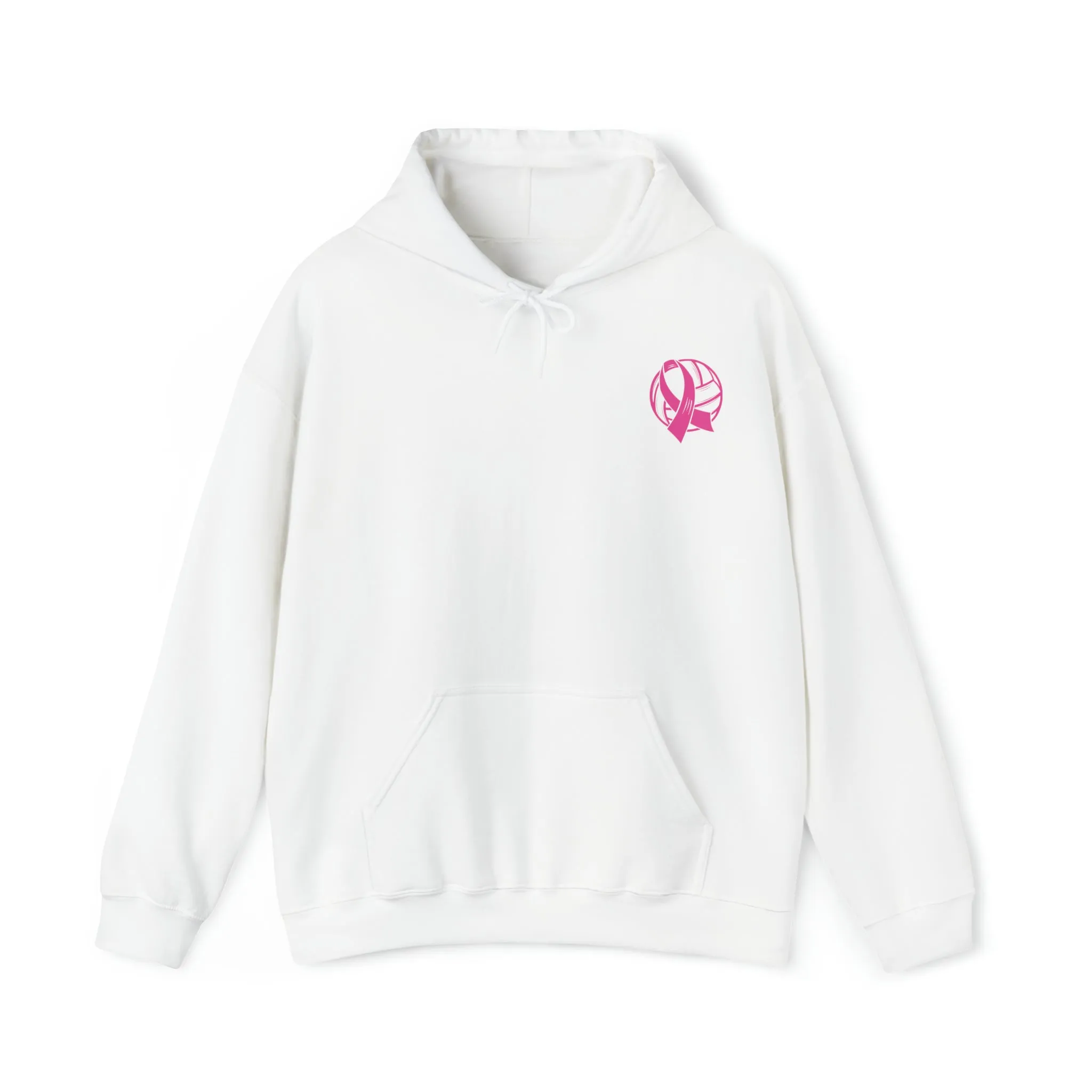 Breast Cancer Volleyball Hooded Sweatshirt