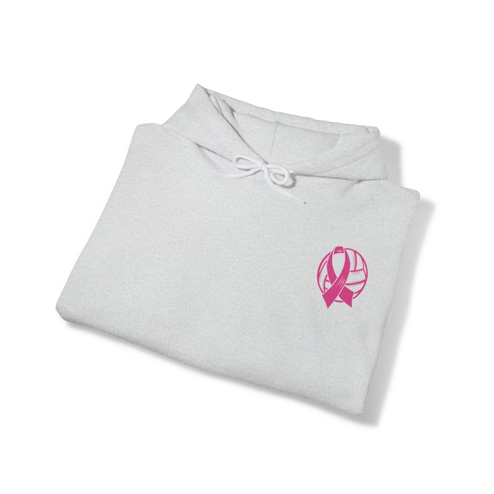 Breast Cancer Volleyball Hooded Sweatshirt