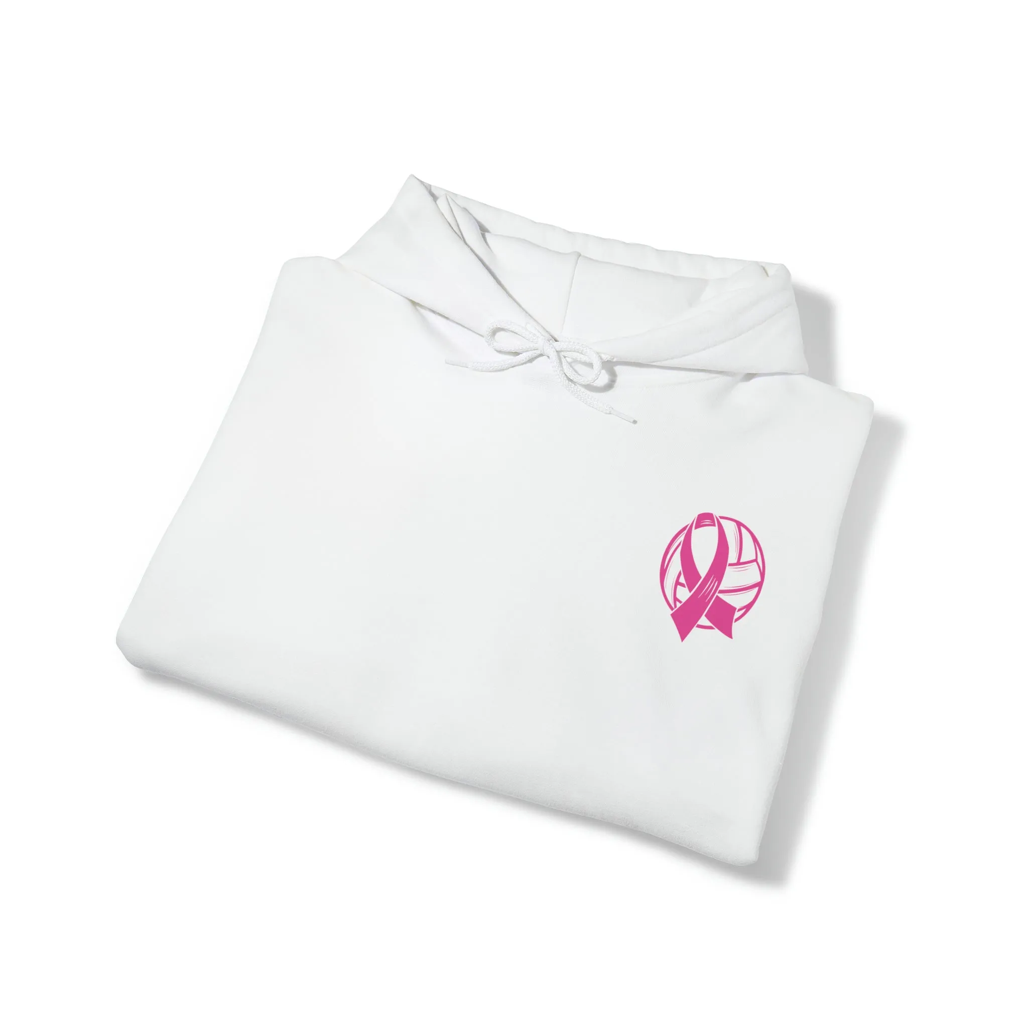 Breast Cancer Volleyball Hooded Sweatshirt