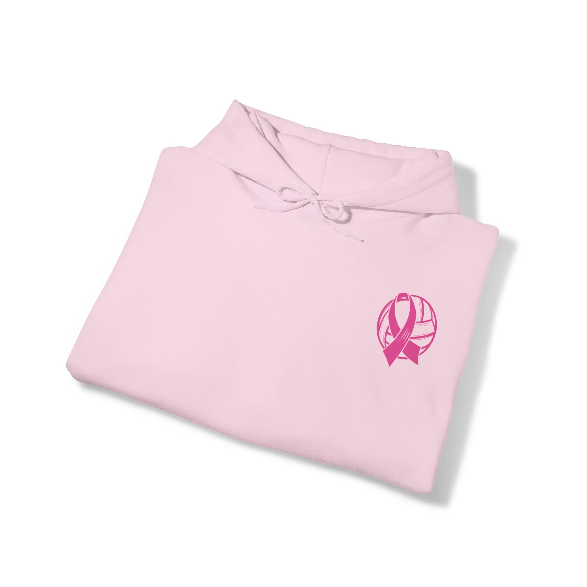 Breast Cancer Volleyball Hooded Sweatshirt