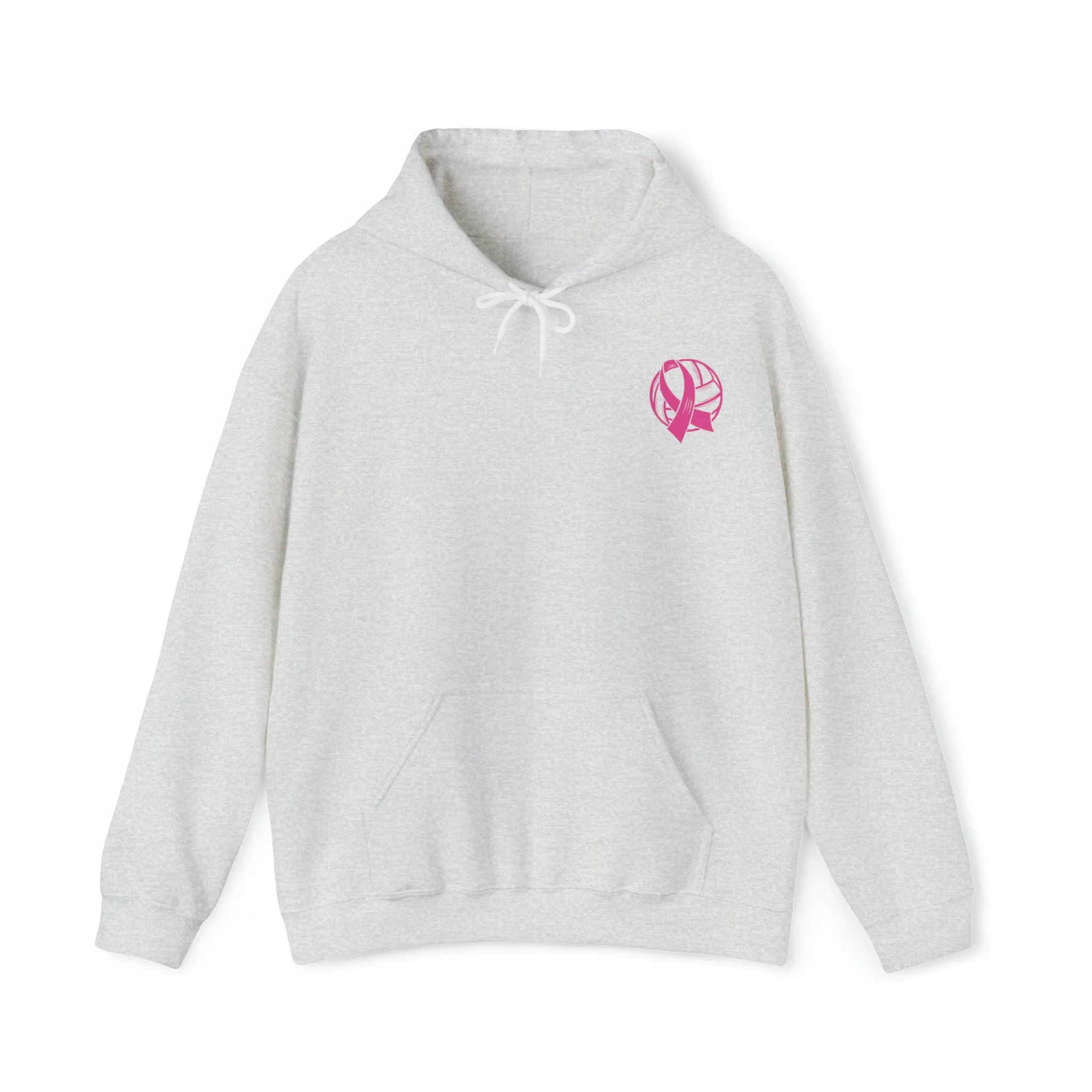 Breast Cancer Volleyball Hooded Sweatshirt