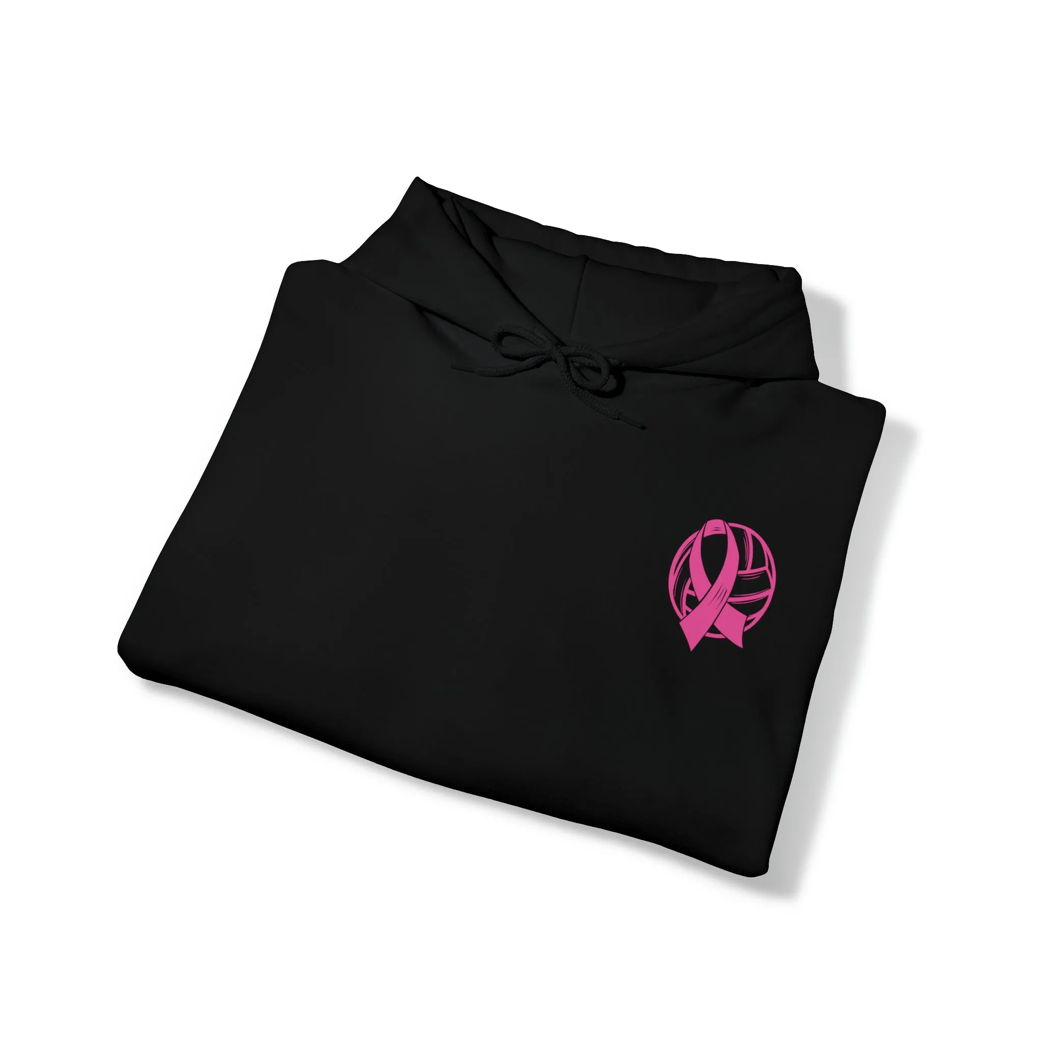 Breast Cancer Volleyball Hooded Sweatshirt