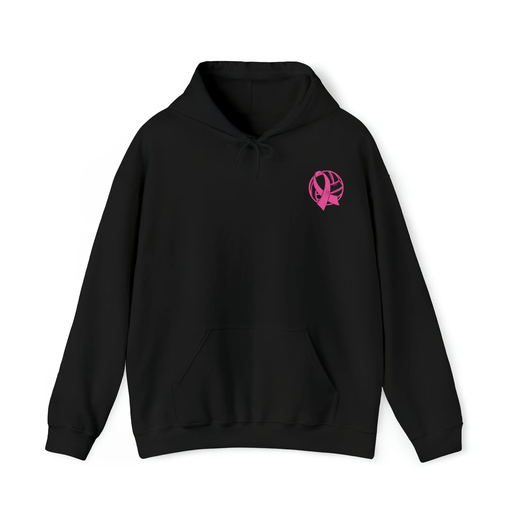 Breast Cancer Volleyball Hooded Sweatshirt