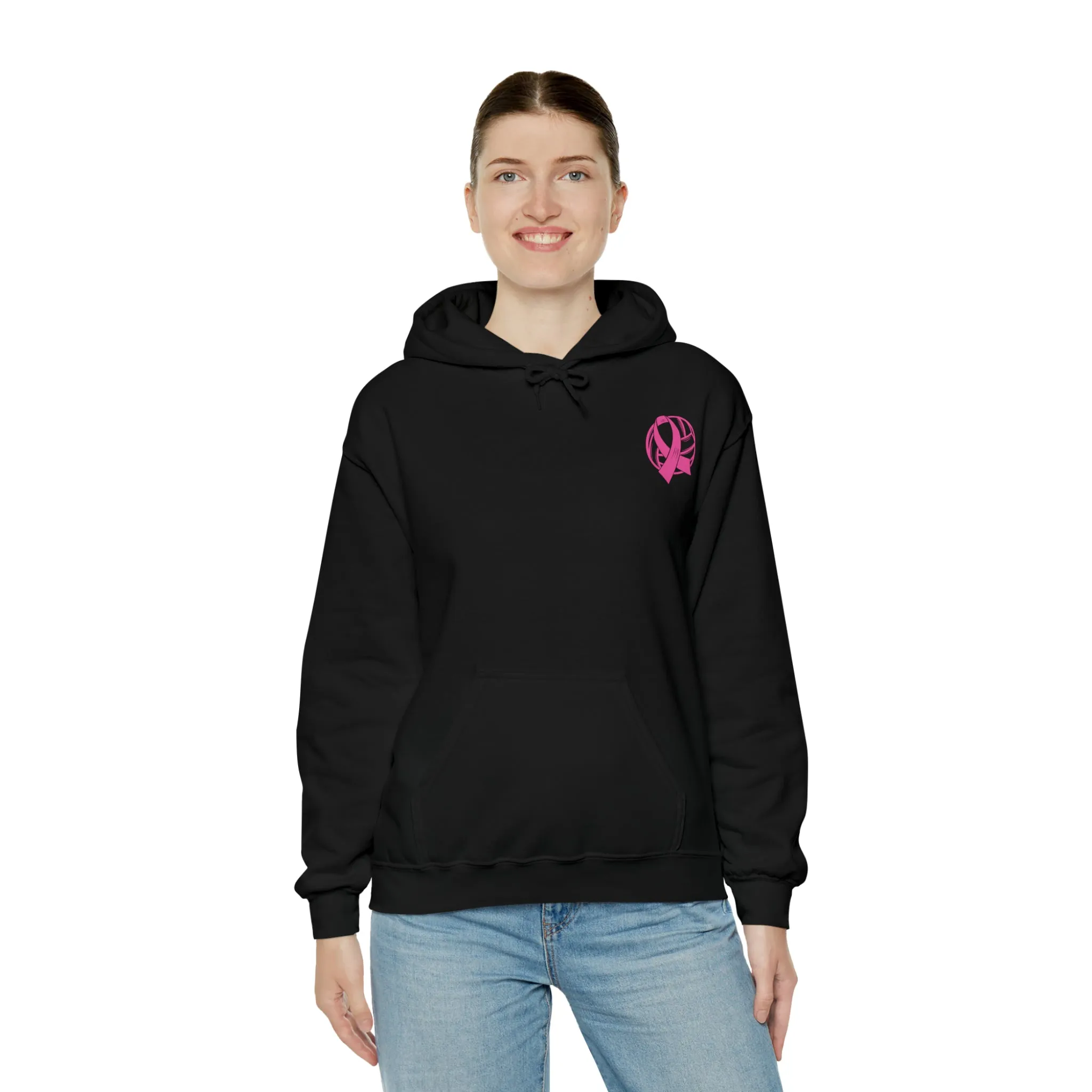 Breast Cancer Volleyball Hooded Sweatshirt