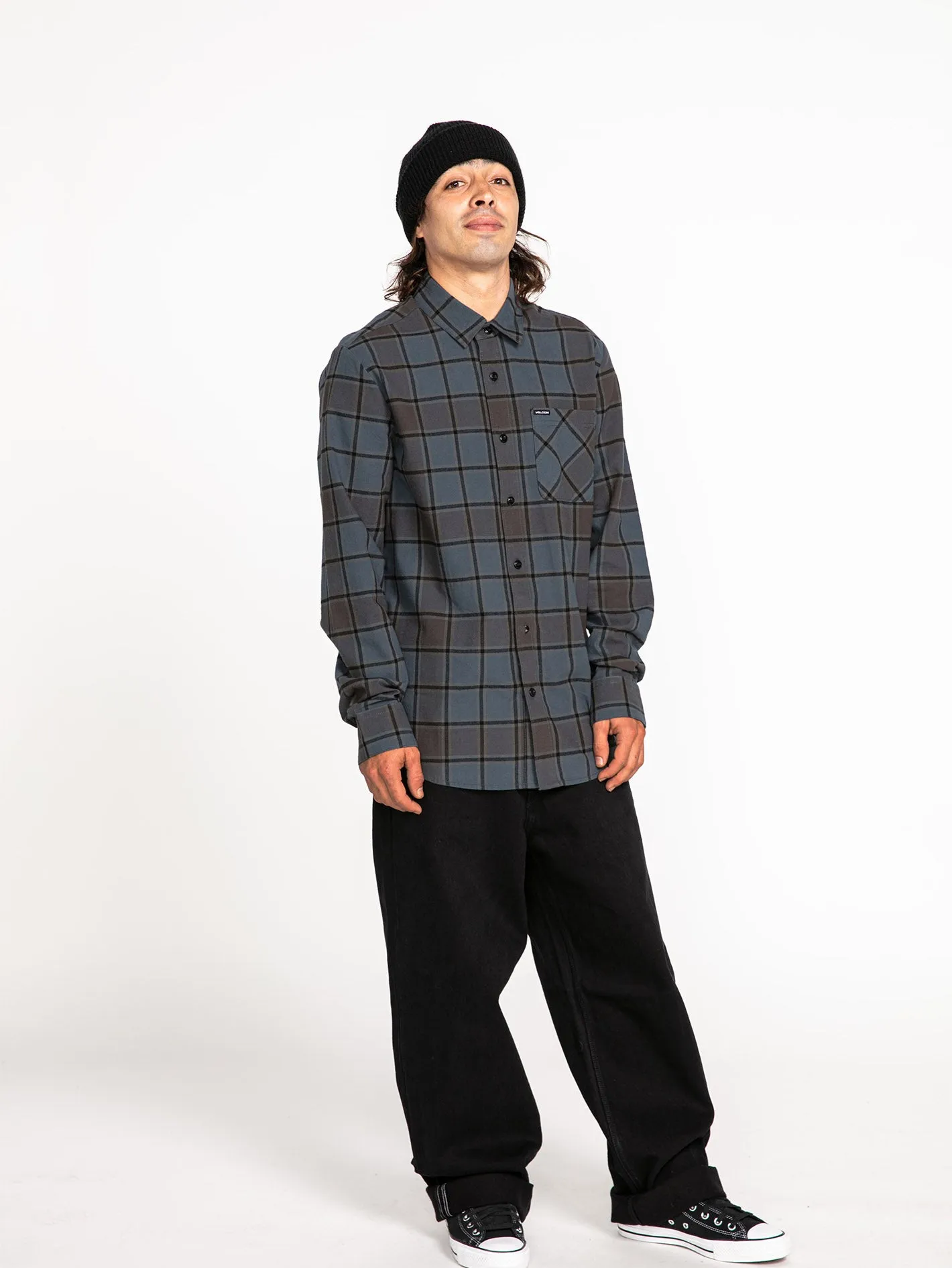 Caden Plaid Shirt - MARINA BLUE