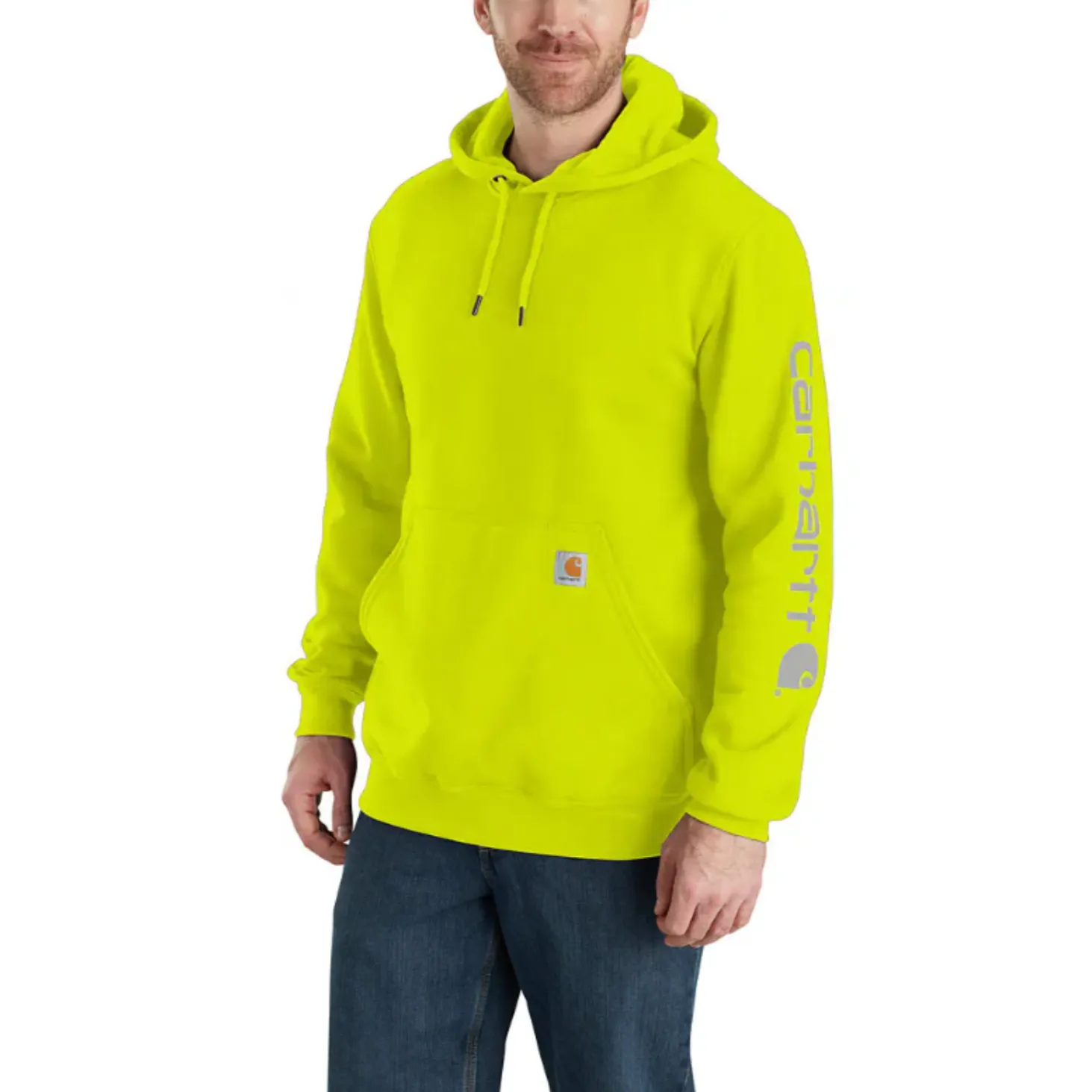 Carhartt Men's Midweight Logo Hooded Sweatshirt