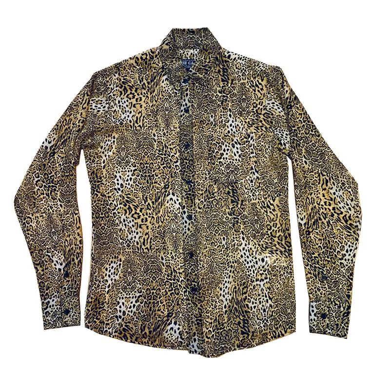 CLASSIC LEOPARD BUTTON–UP