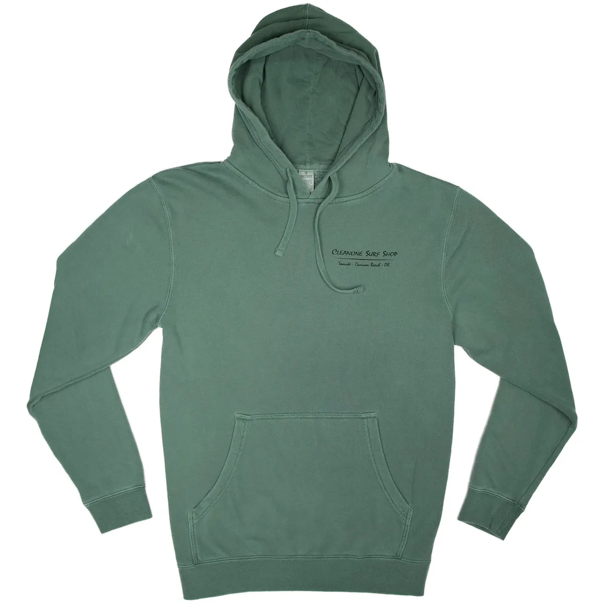 Cleanline Salmon Pullover Hoodie - Pigment Alpine Green