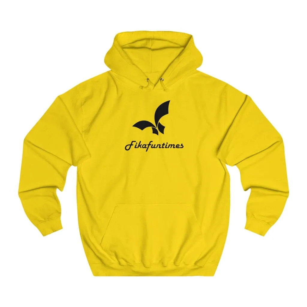 College Unisex Print Fikafuntimes Hoodie