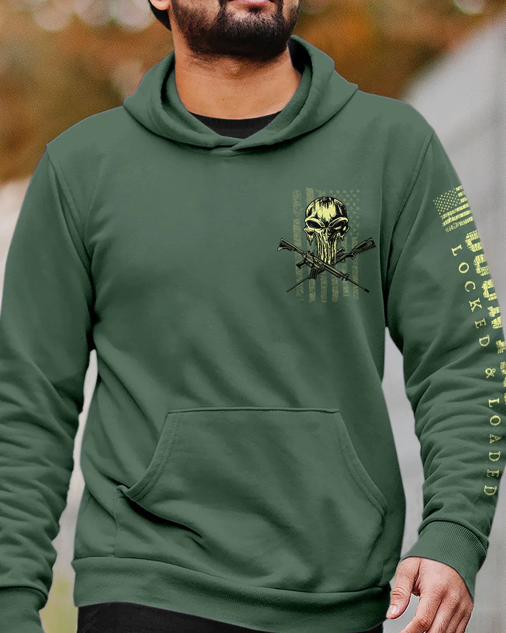 Country Boy® Men's Hoodie CB Locked & Loaded Skull