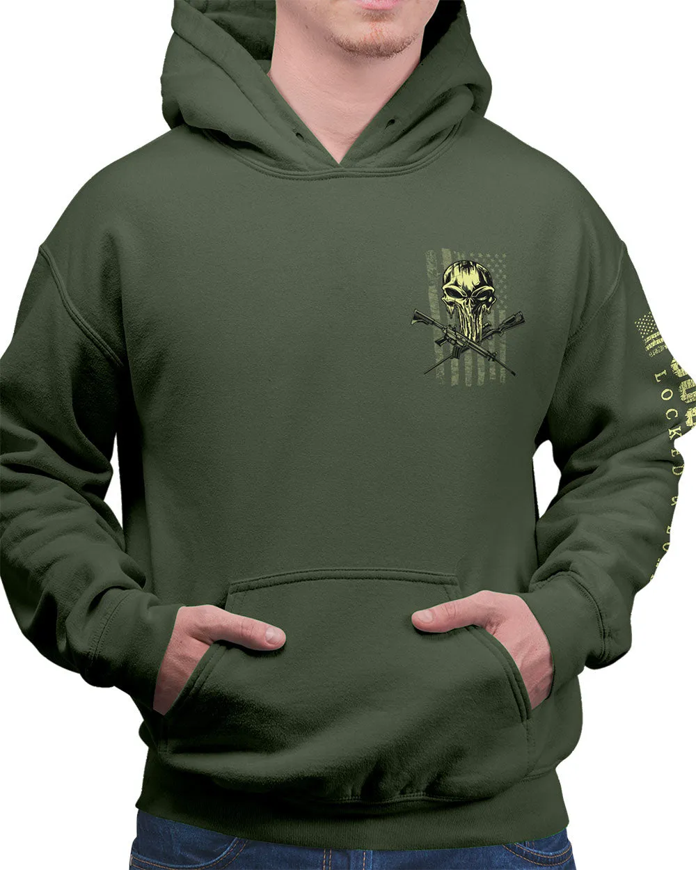 Country Boy® Men's Hoodie CB Locked & Loaded Skull