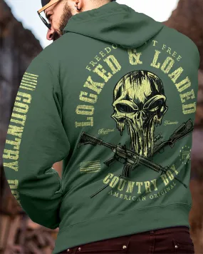 Country Boy® Men's Hoodie CB Locked & Loaded Skull