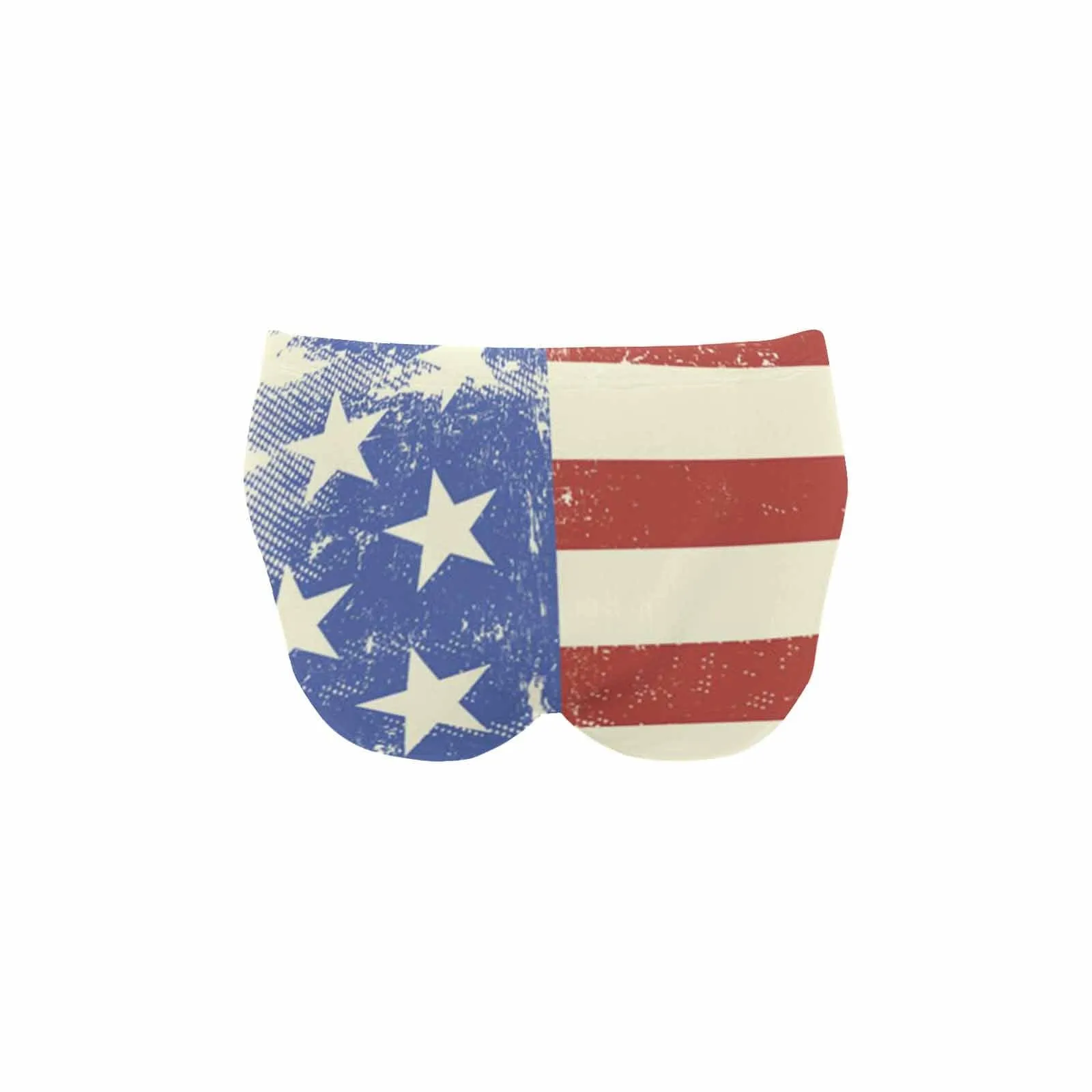 Custom Face American Flag Love Men's Swim Shorts Print Quick Dry Swim Underwear Design Skinny Triangle Briefs Bottoms for Swimming Sports Athletic Spring Summer