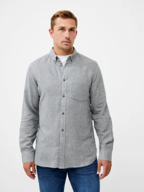 Flannel Long Sleeve Oxford Shirt