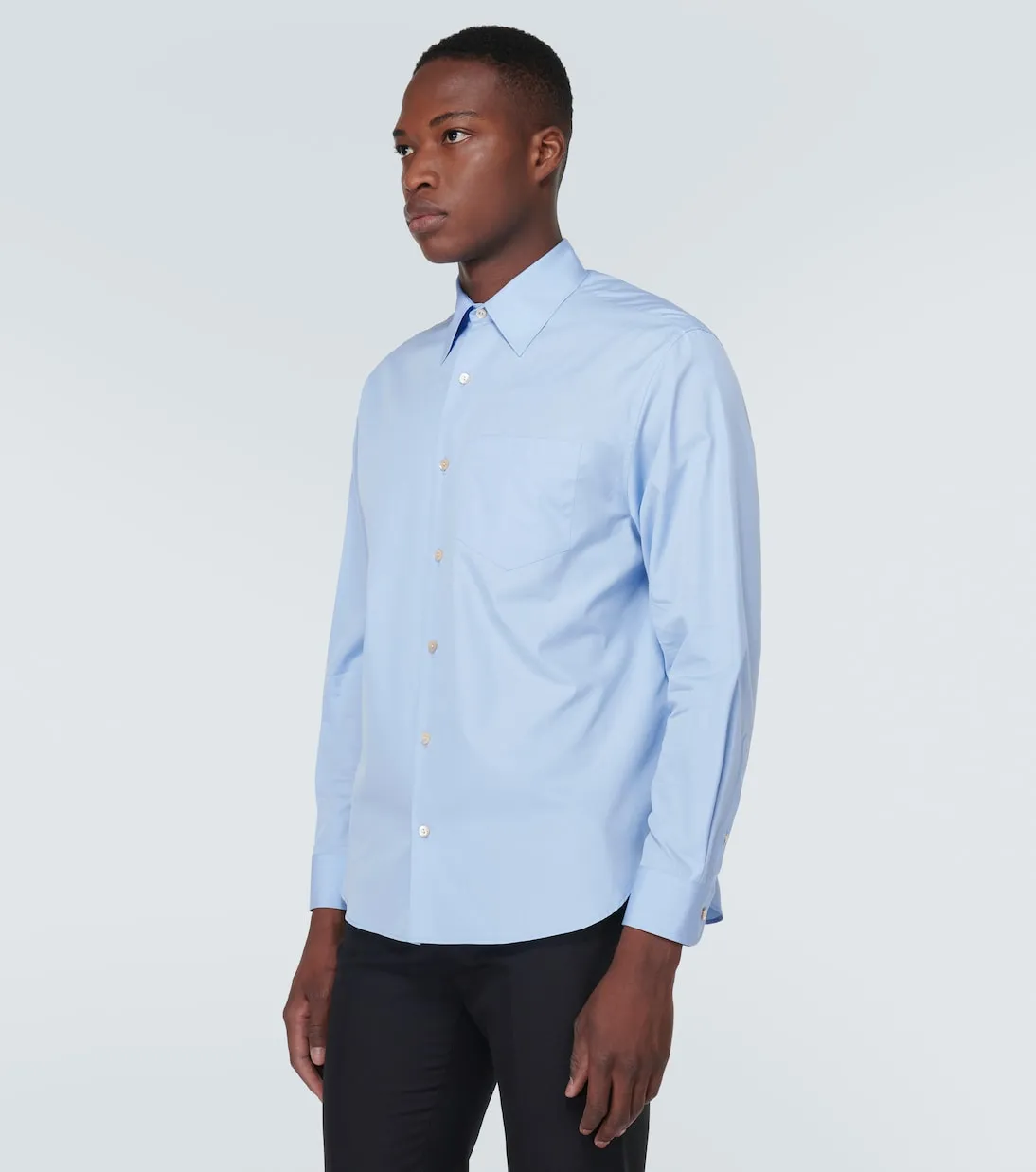 Gucci cotton oxford shirt, blue