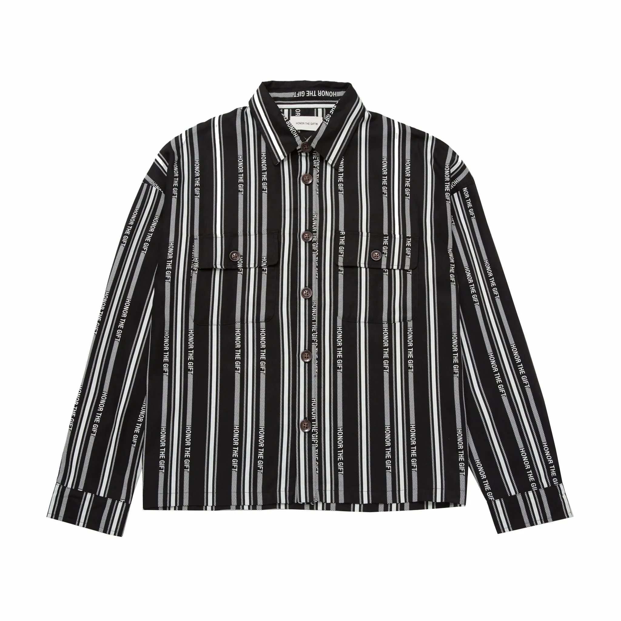 Honor The Gift Honor Stripe Button Up (Black)