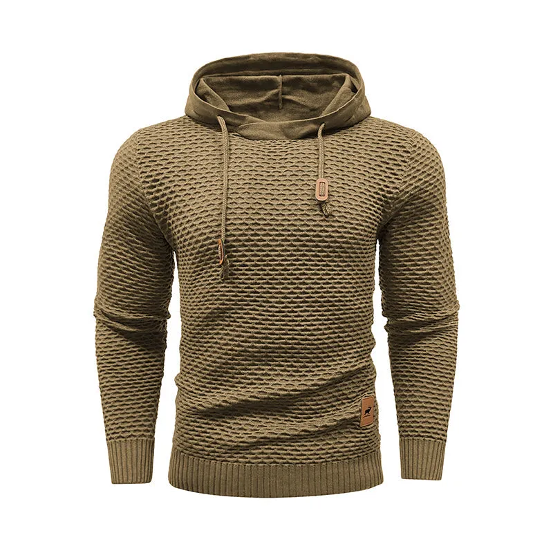 Hot Selling New Style 3D Pattern Outdoor Sports Men Solid Color Casual Hoodies