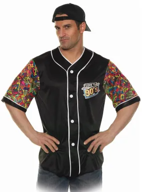 I Love The 90s Mens Button Down Plus Size Costume Shirt