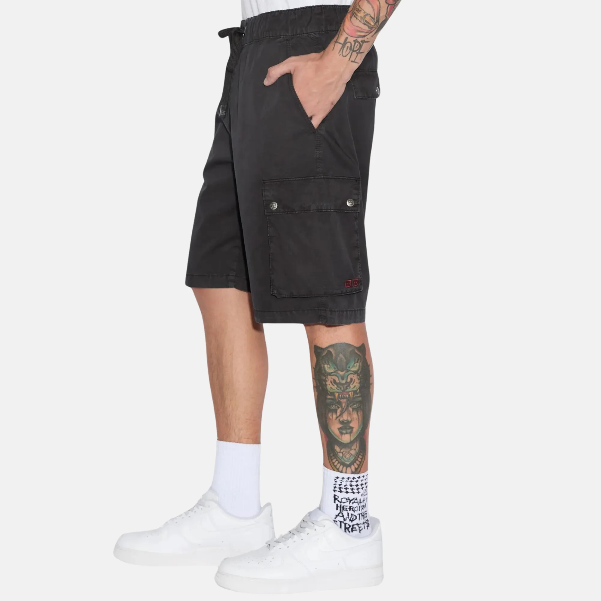 Ksubi Black Krush Cargo Shorts