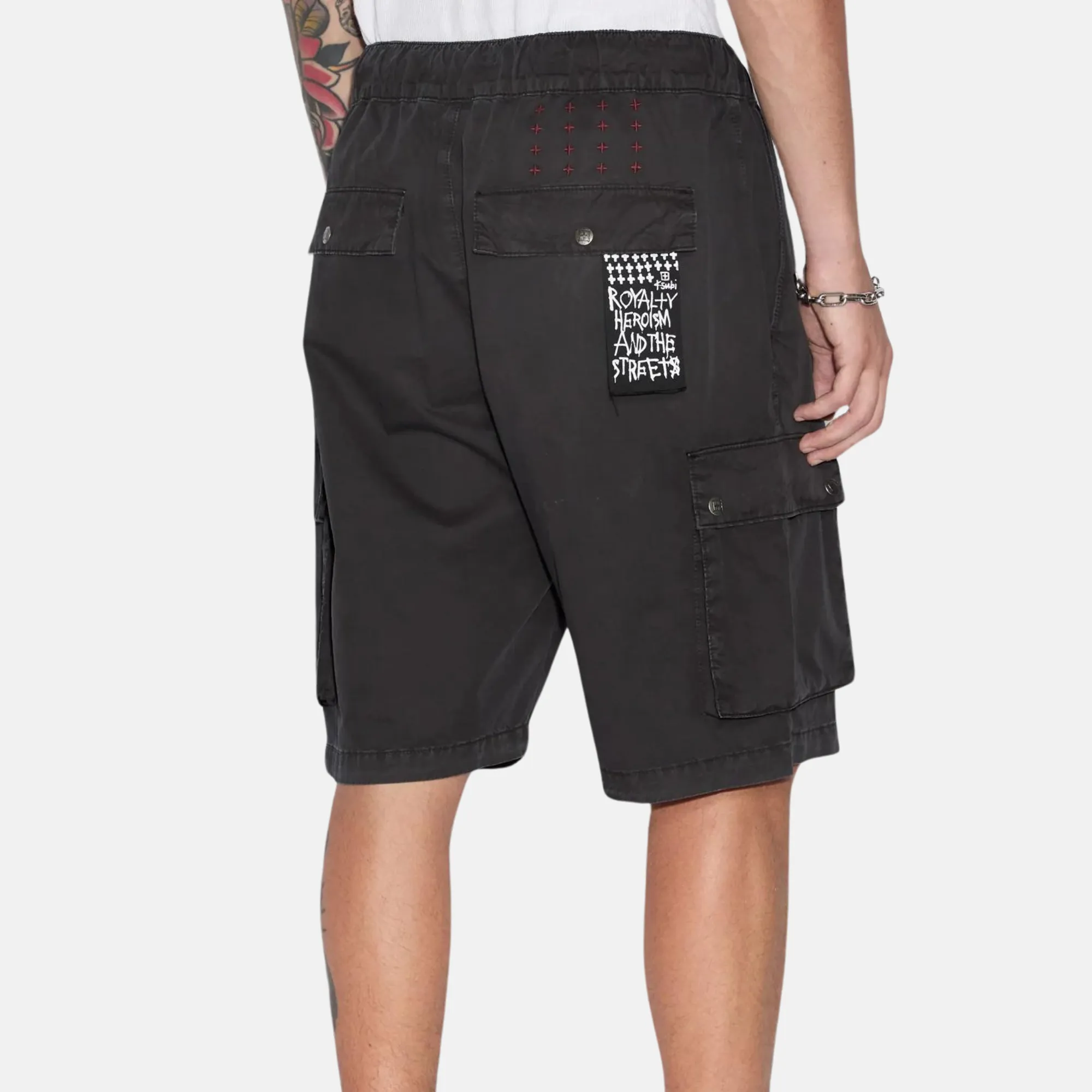 Ksubi Black Krush Cargo Shorts