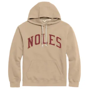 League Adult/Unisex Noles Applique Design Essential Hood - Beige