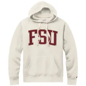 League Men's FSU Brushed Fleece Hood - Oatmeal