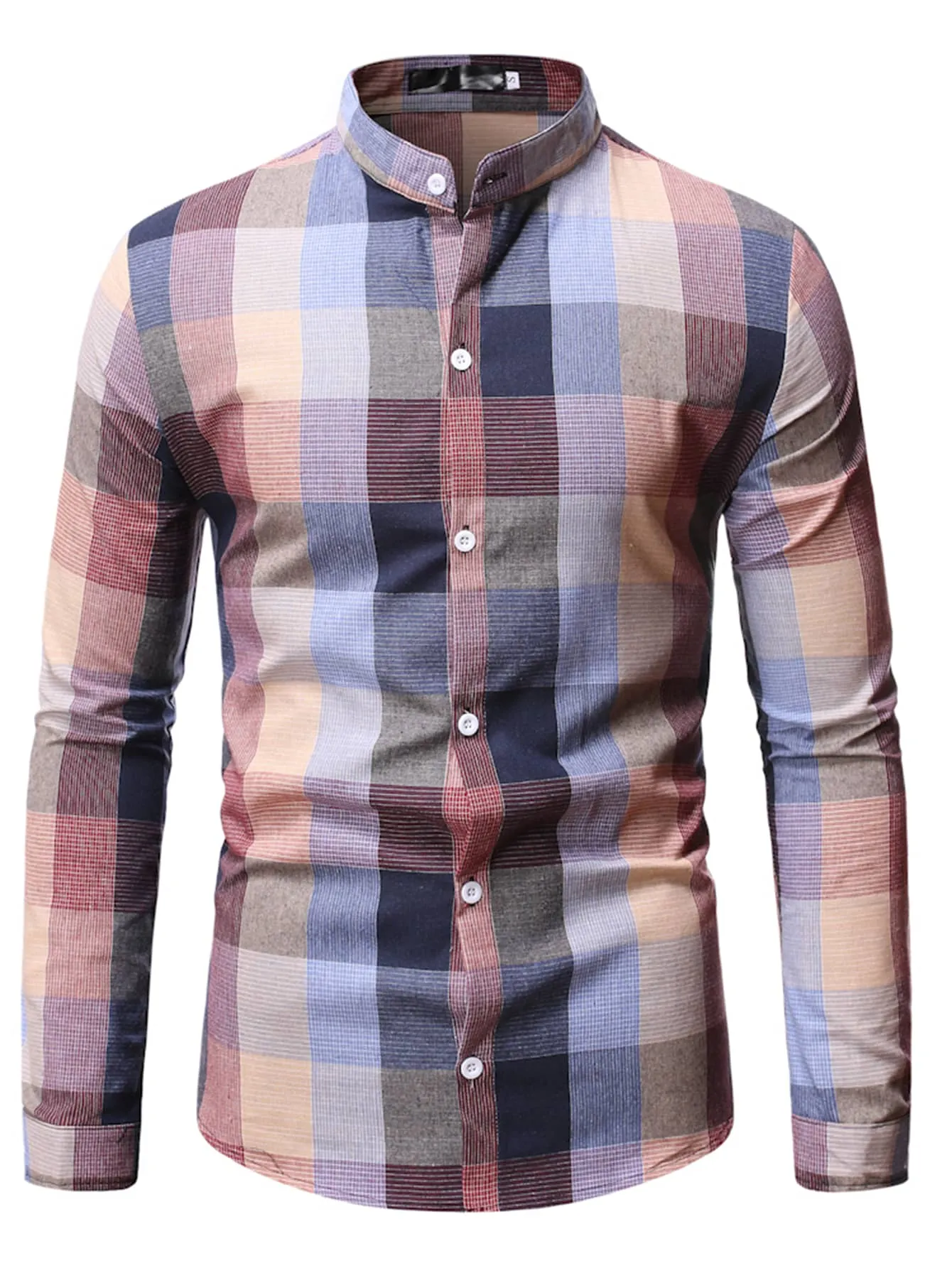 Manfinity Homme Men Plaid Button Up Shirt