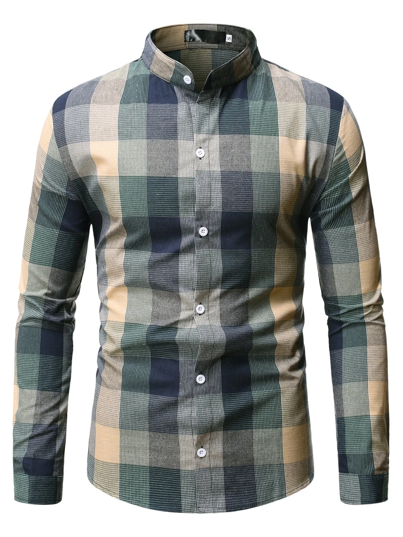 Manfinity Homme Men Plaid Button Up Shirt