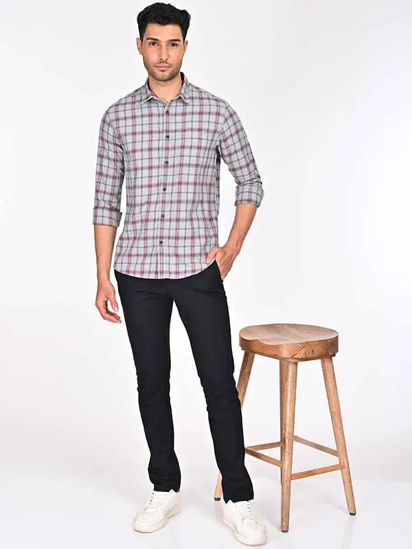 Men Checked Full Sleeve Cotton Shirt