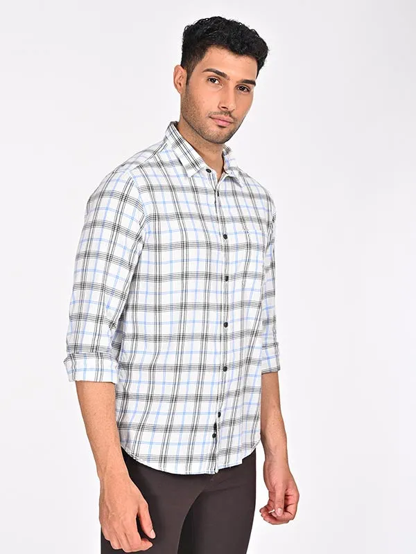 Men Checked Full Sleeve Cotton Shirt