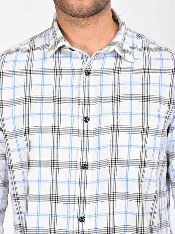 Men Checked Full Sleeve Cotton Shirt