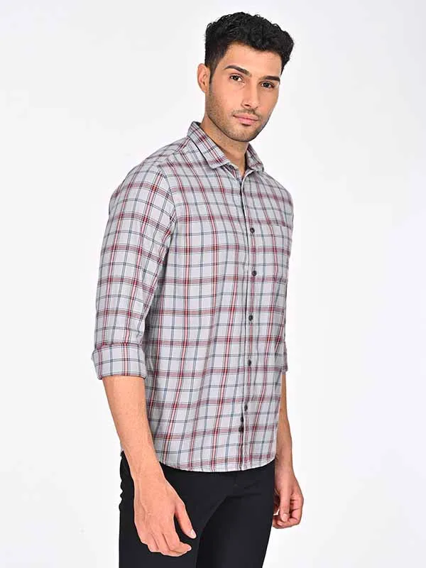 Men Checked Full Sleeve Cotton Shirt