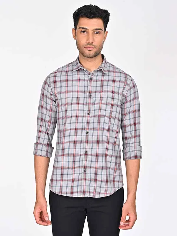 Men Checked Full Sleeve Cotton Shirt