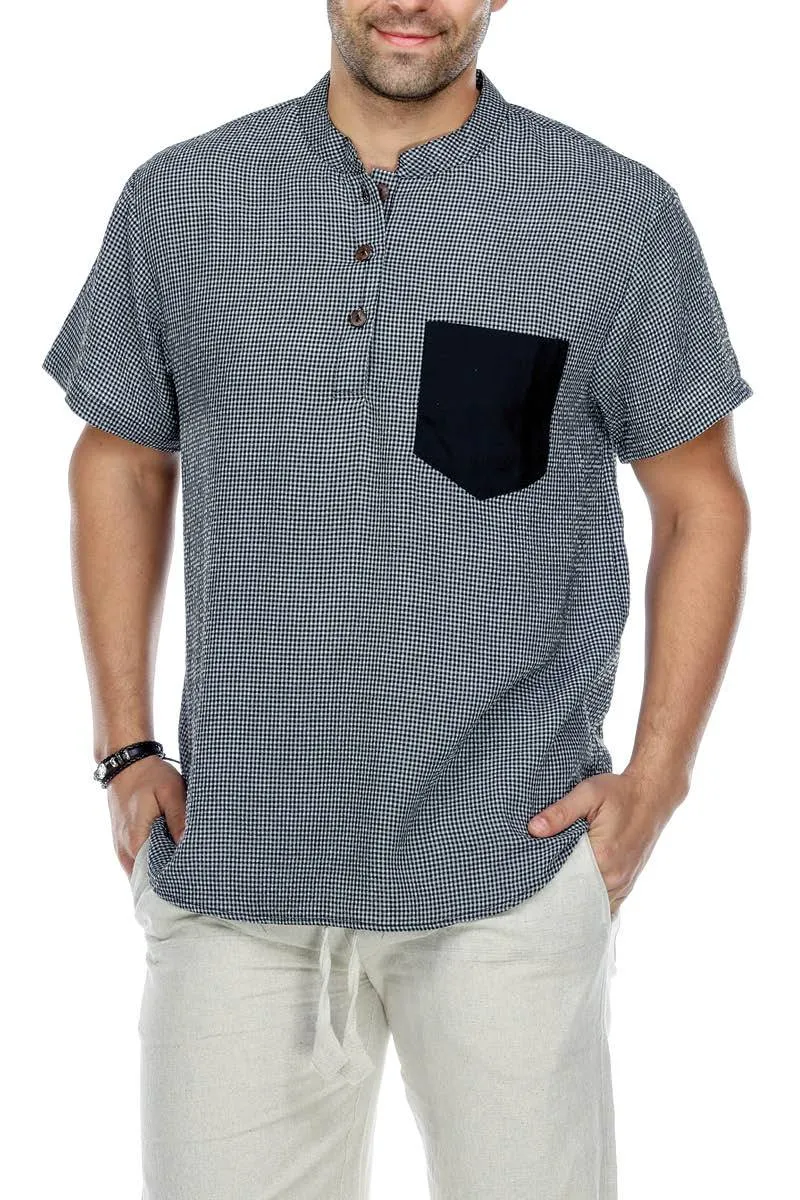 Men's Button Up Kurta Shirt